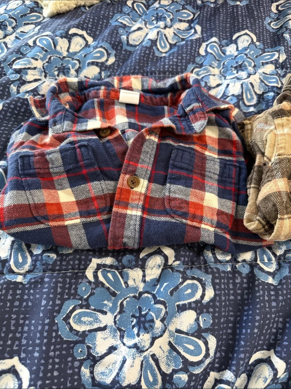 2 Plaid Flannel Button Ups